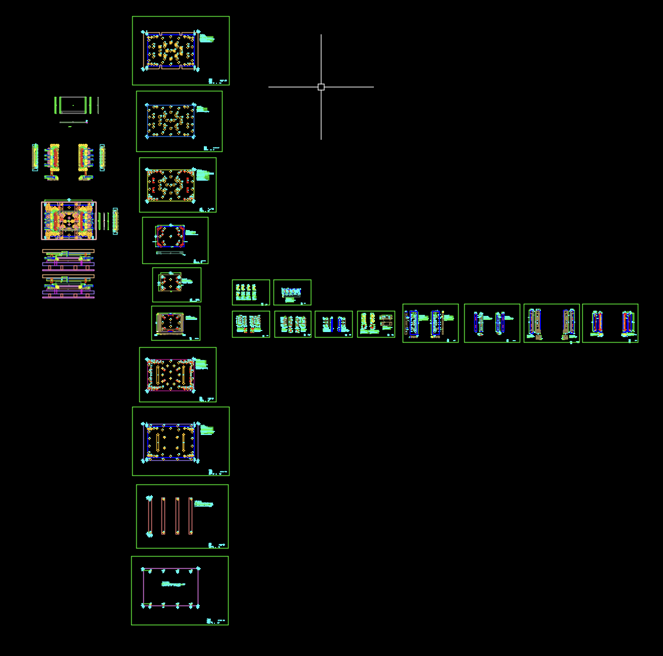 14寸笔记本A壳冲压左右侧切模具设计图